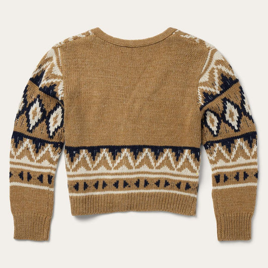 Gold Aztec Cardigan Yellow | Women Stetson Sweaters