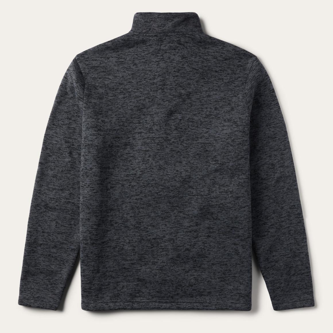 Grey Bonded Knit Sweater Grey | Men Stetson Sweaters &amp; Hoodies