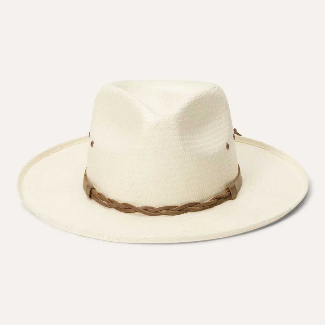 Helena Straw Fedora Natural | Men/Women Stetson Fedora