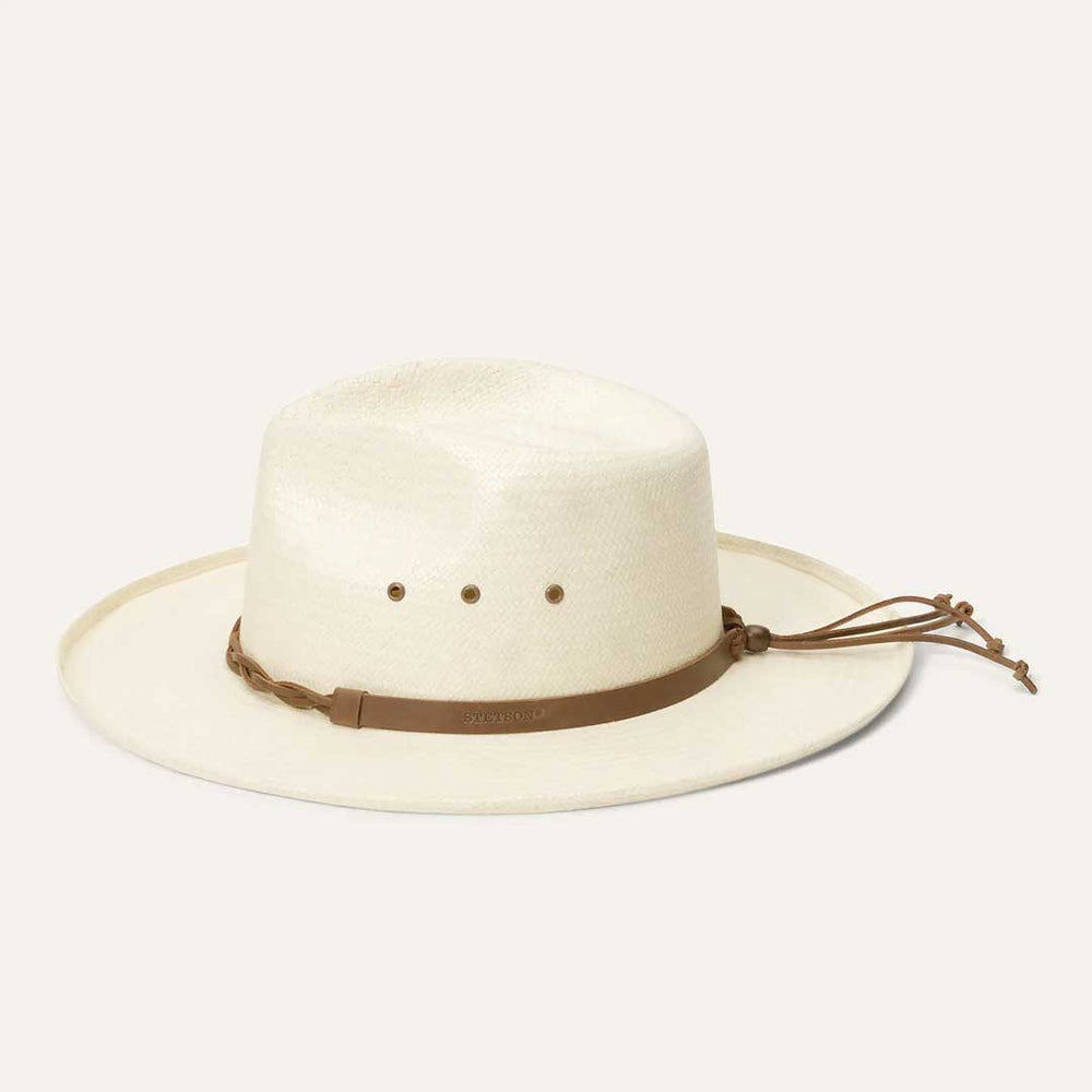 Helena Straw Fedora Natural | Men/Women Stetson Fedora