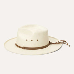 Helena Straw Fedora Natural | Men/Women Stetson Fedora