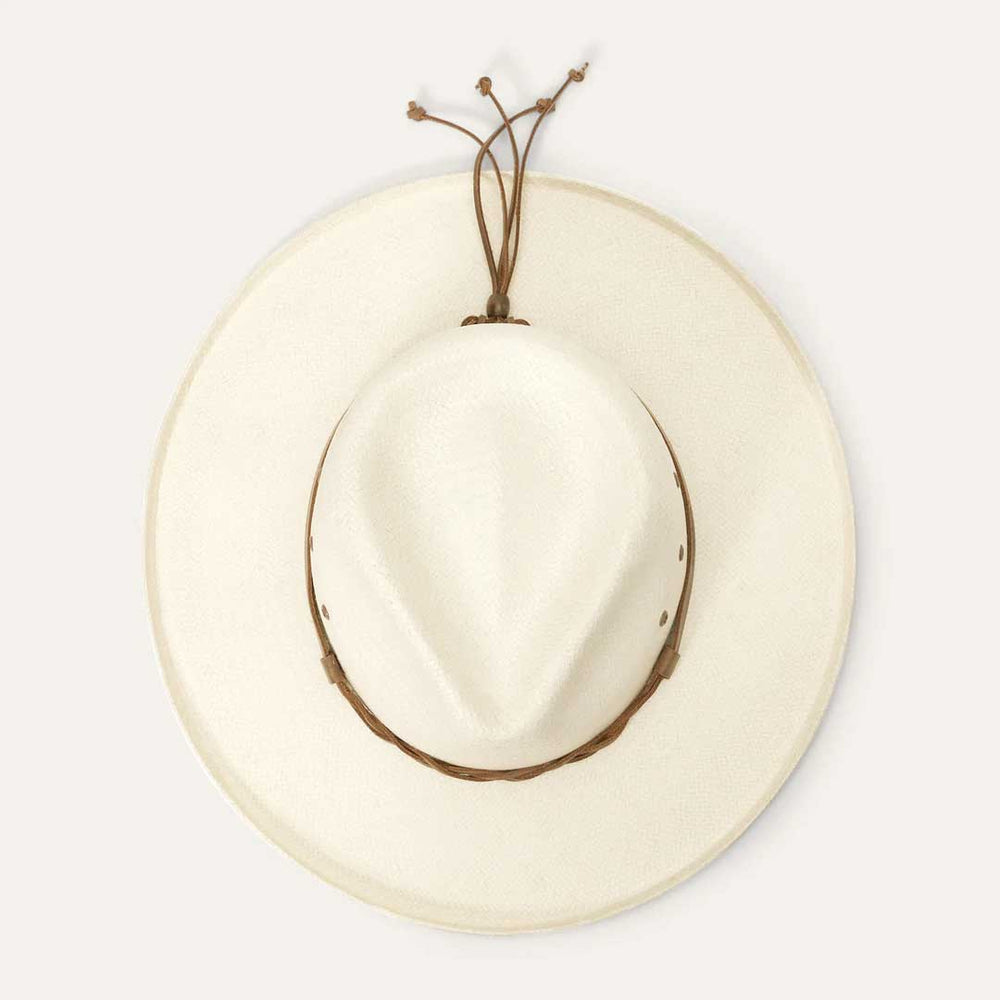 Helena Straw Fedora Natural | Men/Women Stetson Fedora
