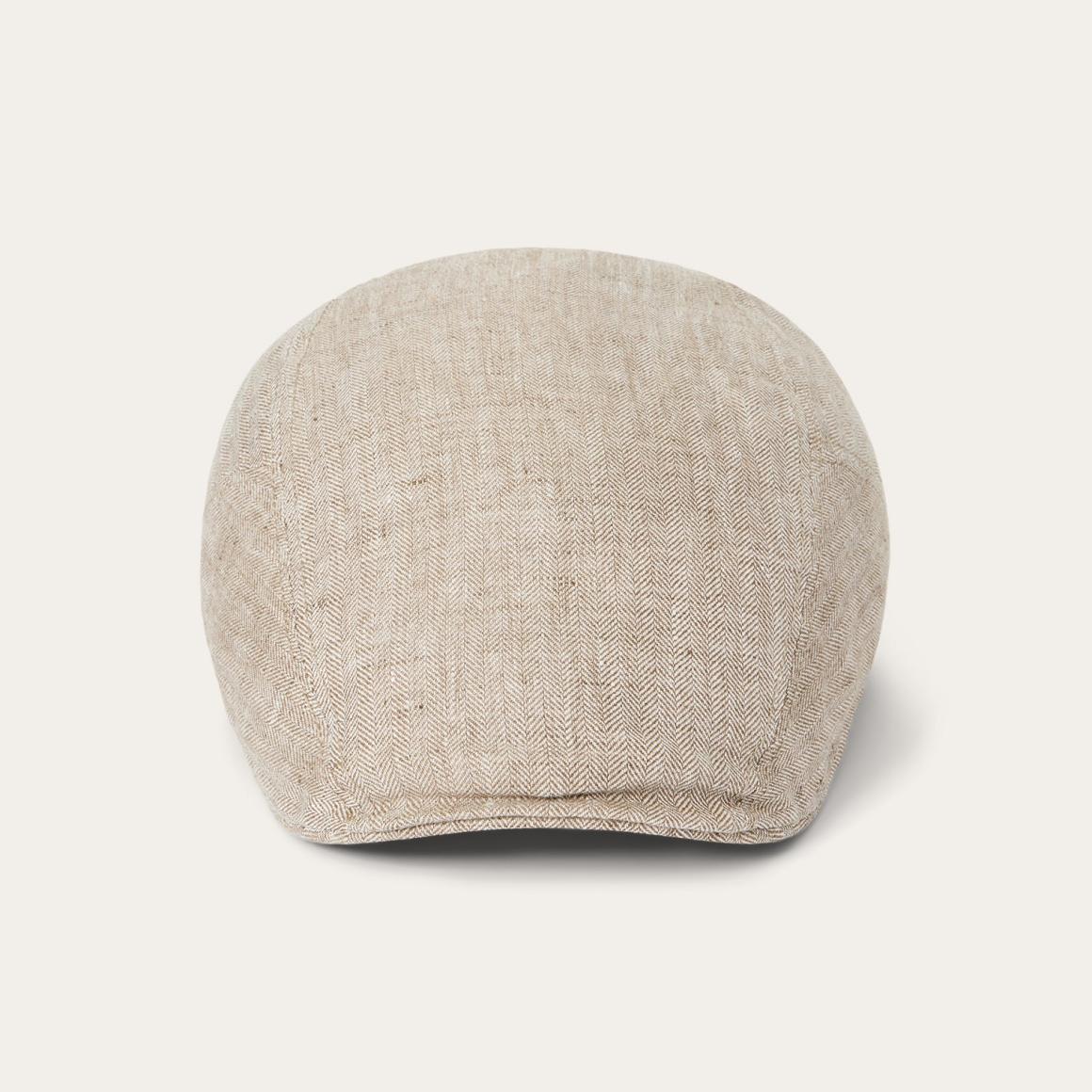 Herringbone Linen Ivy Cap Beige Herringbone | Men/Women Stetson Caps &amp; Truckers