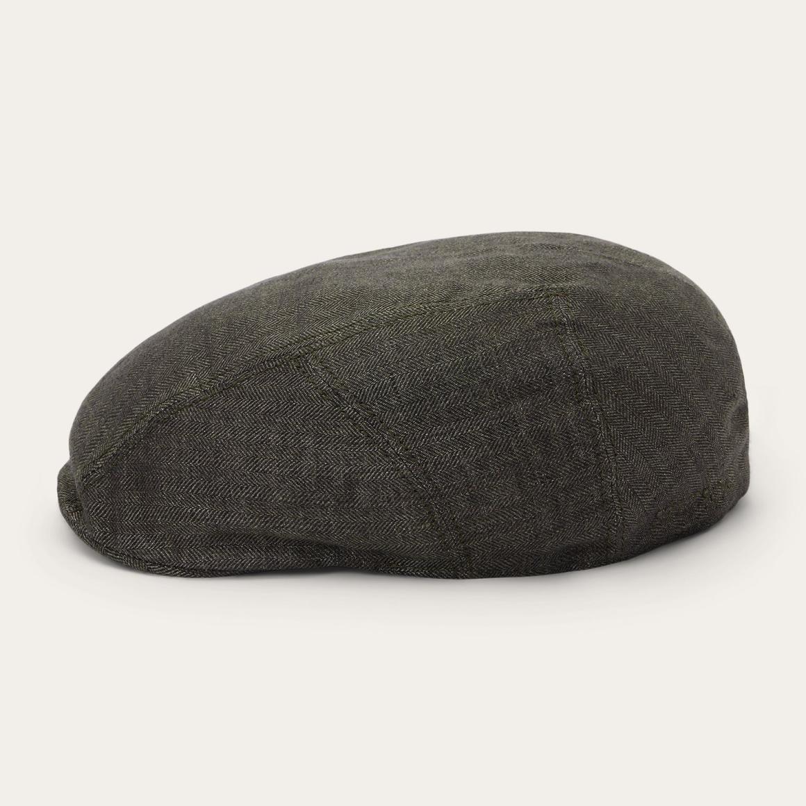 Herringbone Linen Ivy Cap Olive Herringbone | Men/Women Stetson Caps &amp; Truckers