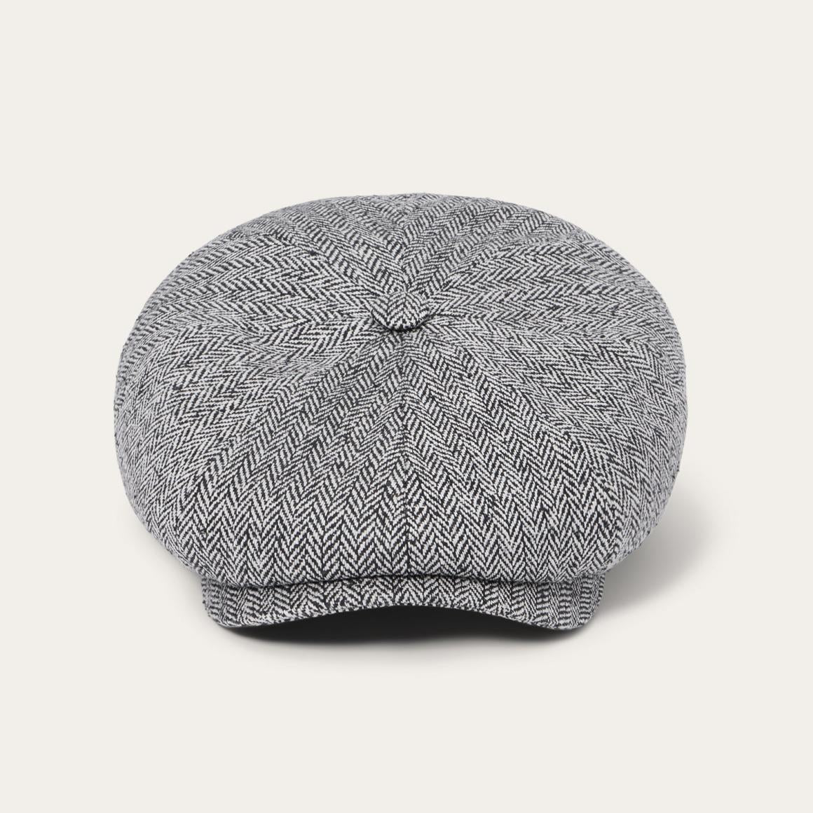 Herringbone Silk Hatteras Black Herringbone | Men/Women Stetson Caps &amp; Truckers