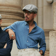 Herringbone Silk Hatteras Black Herringbone | Men/Women Stetson Caps &amp; Truckers