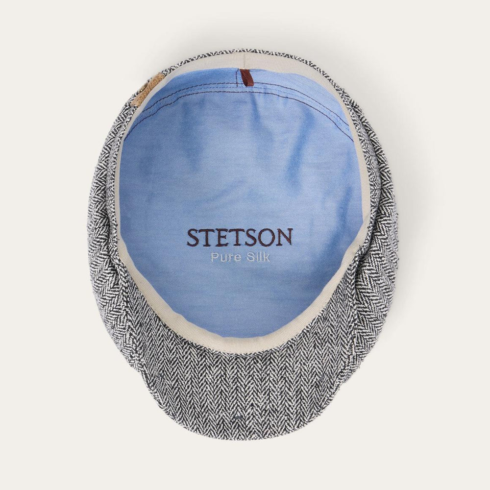 Herringbone Silk Hatteras Black Herringbone | Men/Women Stetson Caps &amp; Truckers