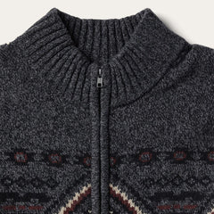 Horizontal Aztec Cardigan Grey | Men Stetson Jackets