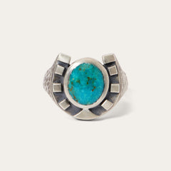 Horseshoe Ring With Turquoise | Men/Women Stetson Jewelry
