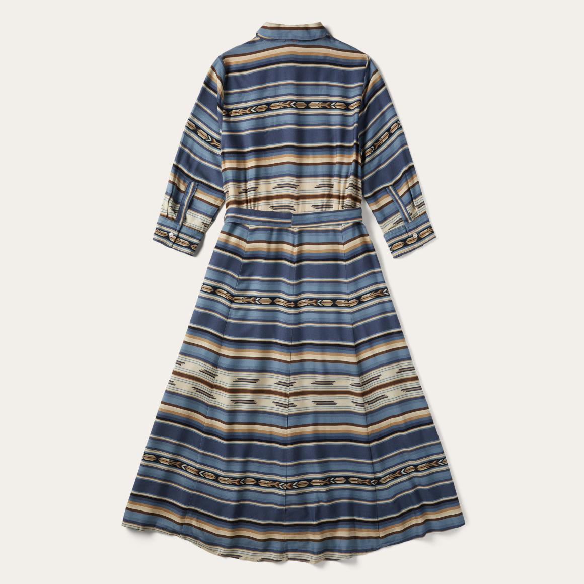 Indigo Serape Print Dress Blue | Women Stetson Midi