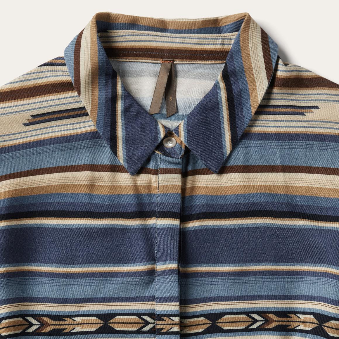 Indigo Serape Print Dress Blue | Women Stetson Midi