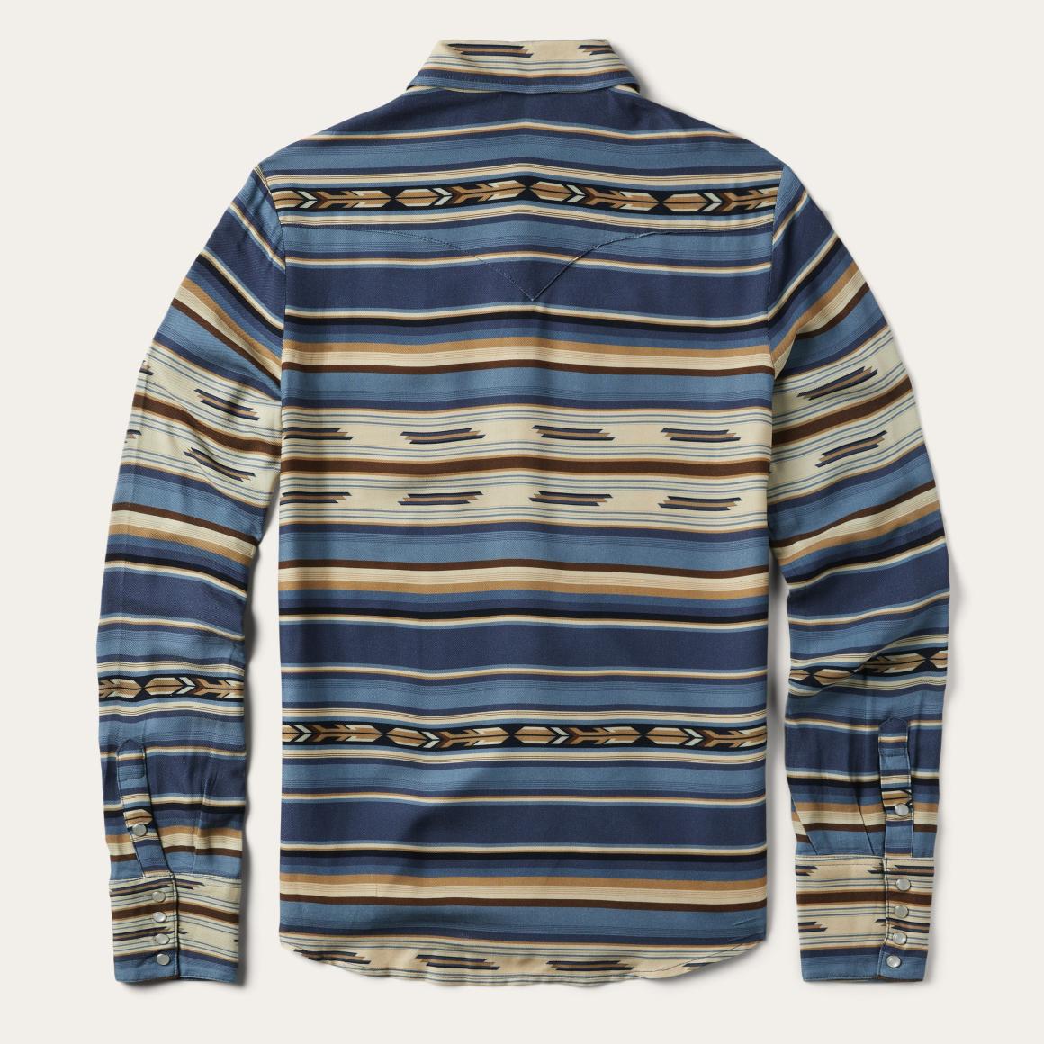 Indigo Serape Print Shirt Blue | Women Stetson Western Shirts