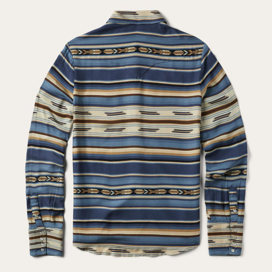 Indigo Serape Print Shirt Blue | Women Stetson Western Shirts
