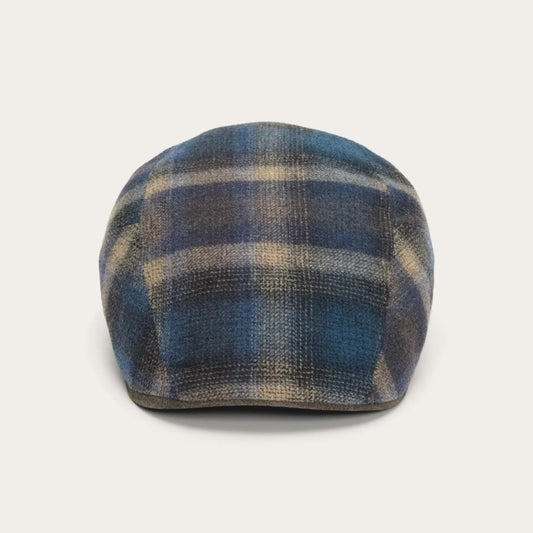 Ivy Virgin Wool Cap Blue Beige Check | Men/Women Stetson Caps &amp; Truckers