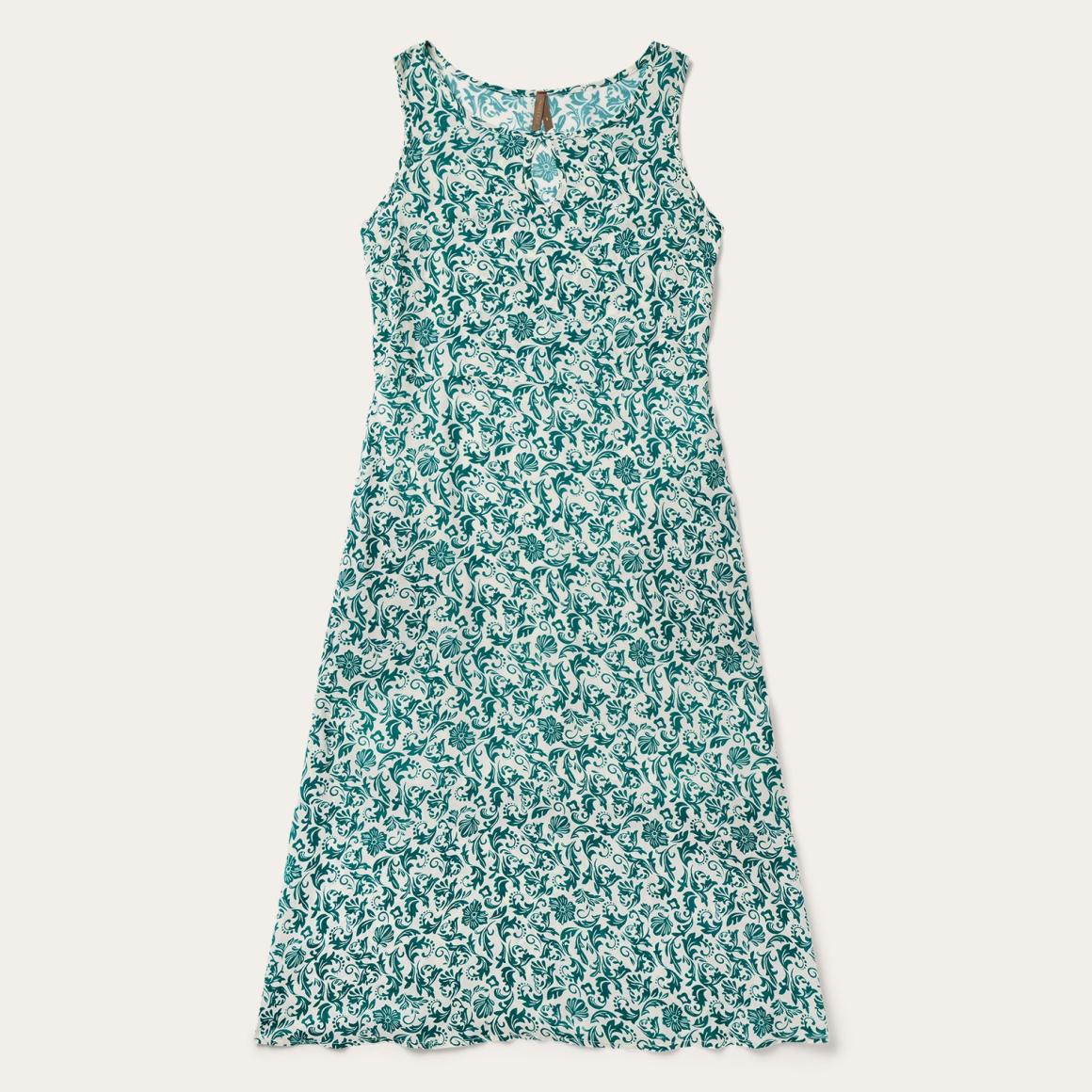 Jade Floral Print Sleeveless Dress Green | Women Stetson Midi