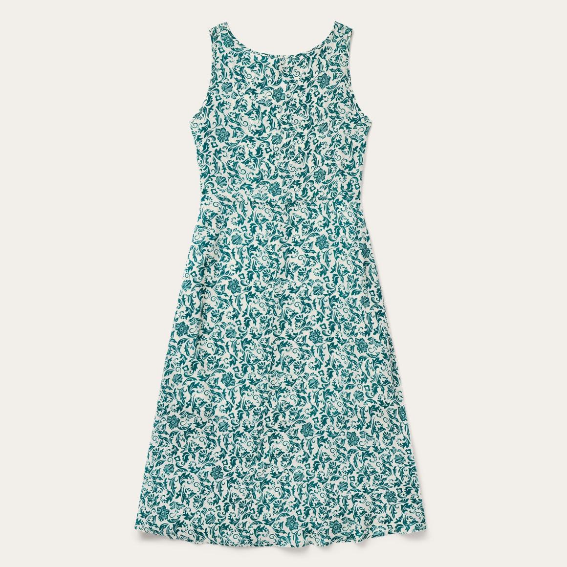 Jade Floral Print Sleeveless Dress Green | Women Stetson Midi