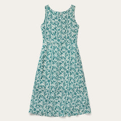 Jade Floral Print Sleeveless Dress Green | Women Stetson Midi