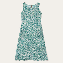Jade Floral Print Sleeveless Dress Green | Women Stetson Midi