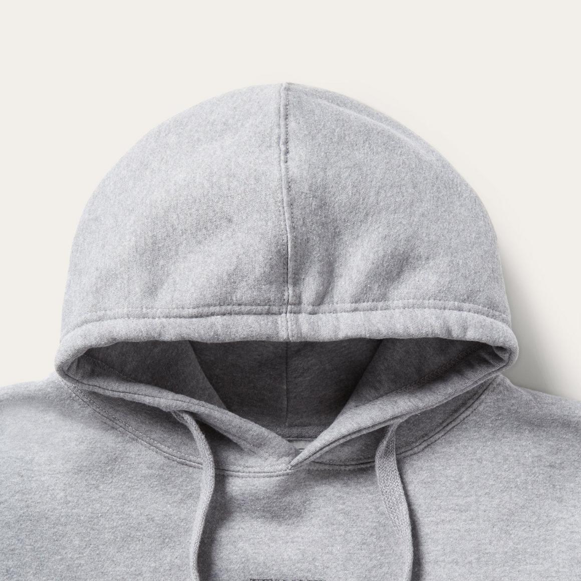 John B. Co. Hooded Sweatshirt Grey | Men Stetson Sweaters &amp; Hoodies