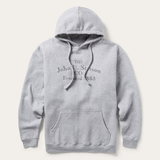 John B. Co. Hooded Sweatshirt Grey | Men Stetson Sweaters &amp; Hoodies