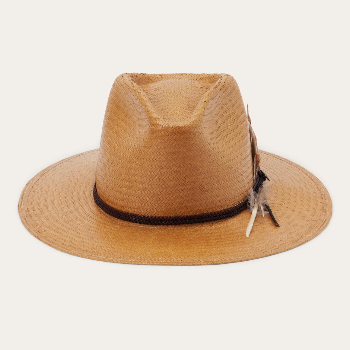 Juno Shantung Straw Fedora Sand | Men/Women Stetson Fedora