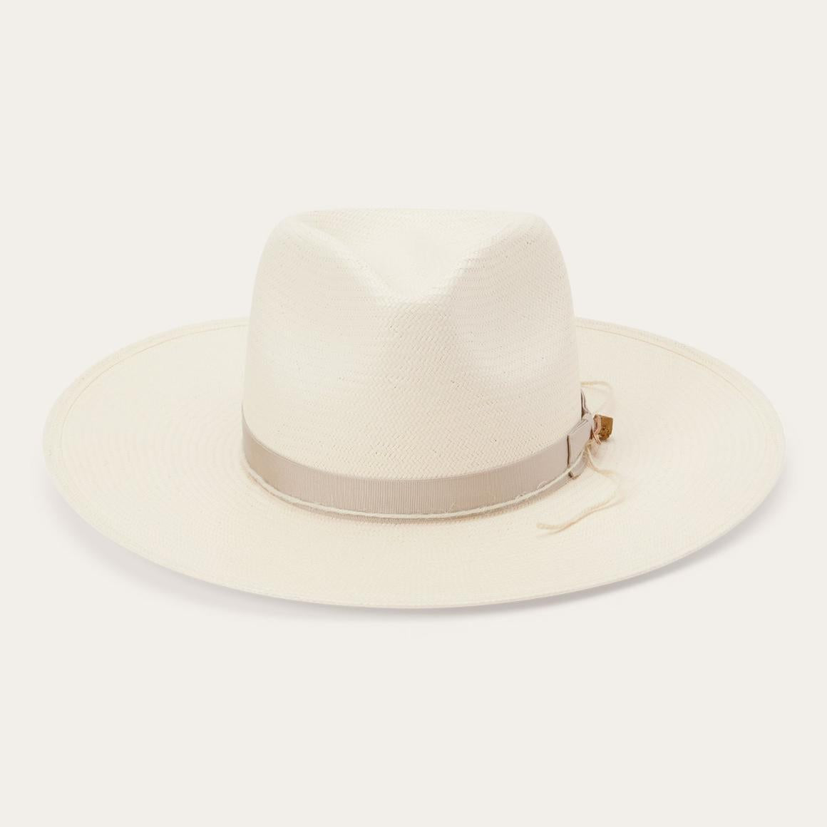 JW Marshall Straw Flat Brim Hat Natural | Men/Women Stetson Fedora