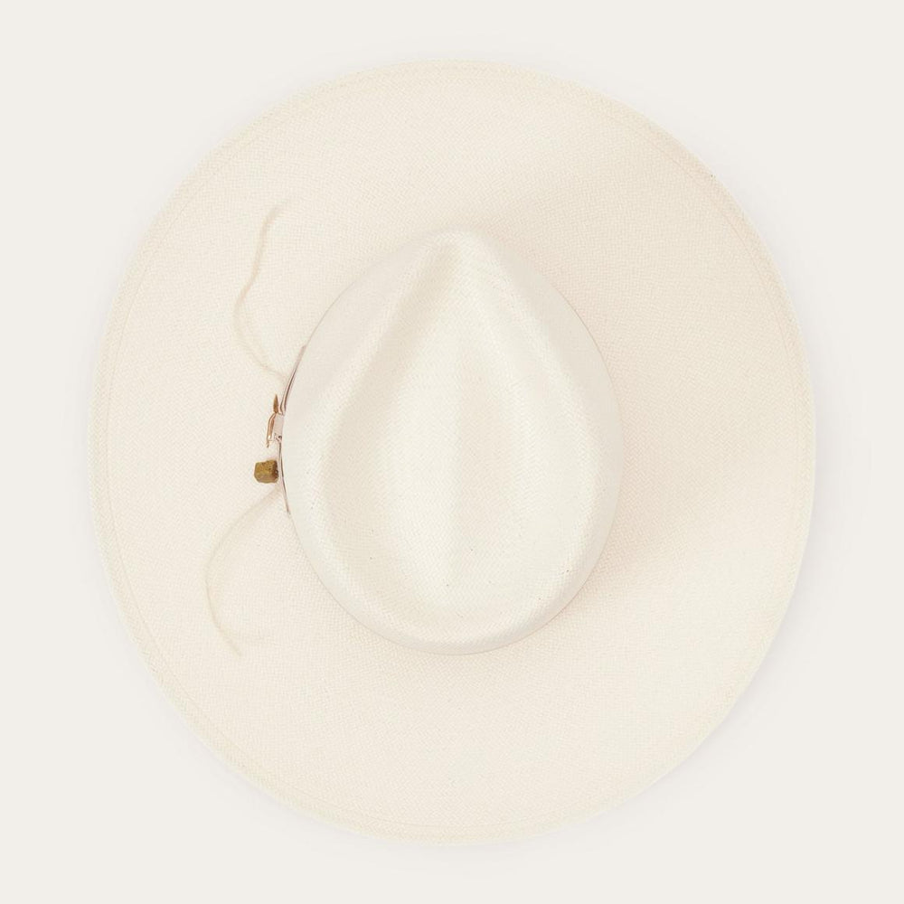 JW Marshall Straw Flat Brim Hat Natural | Men/Women Stetson Fedora