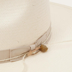 JW Marshall Straw Flat Brim Hat Natural | Men/Women Stetson Fedora