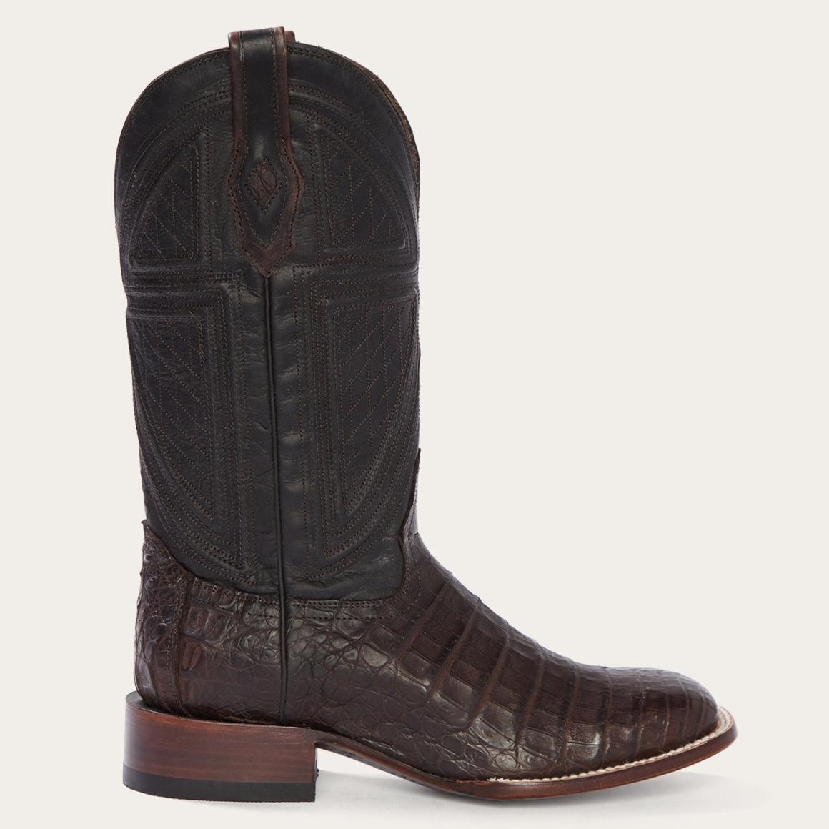 Kaycee Brown Caiman Belly Cowboy Boot Brown | Men Stetson Exotics