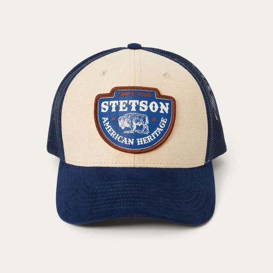 Khaki Arrowhead Patch Trucker Cap Khaki | Men/Women Stetson Caps &amp; Truckers