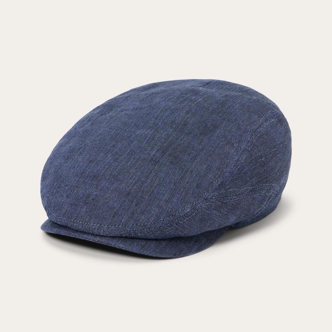 Linen Driver Cap Blue | Men/Women Stetson Caps &amp; Truckers