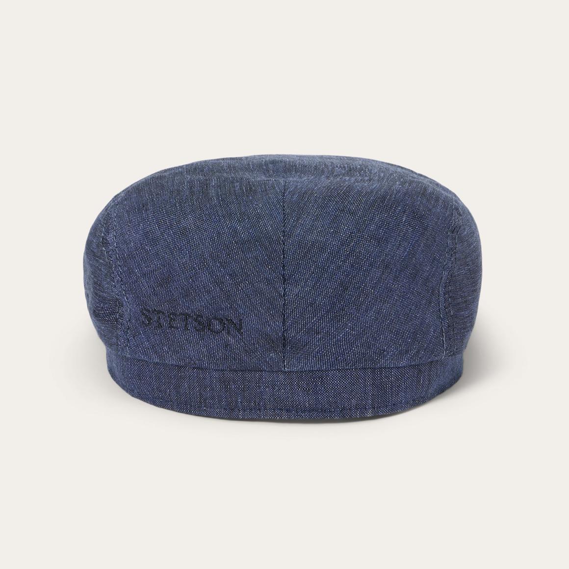 Linen Driver Cap Blue | Men/Women Stetson Caps &amp; Truckers