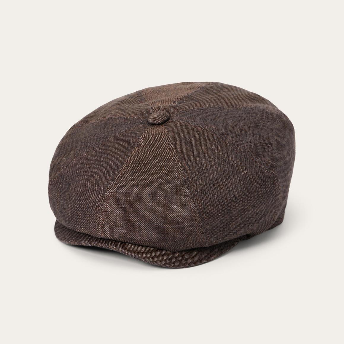 Linen Hatteras Cap Brown | Men/Women Stetson Caps &amp; Truckers