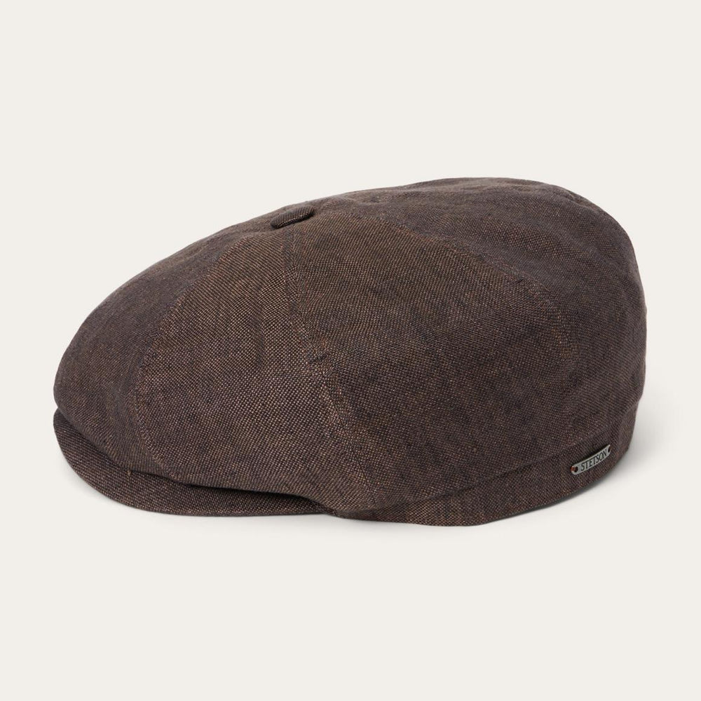 Linen Hatteras Cap Brown | Men/Women Stetson Caps &amp; Truckers
