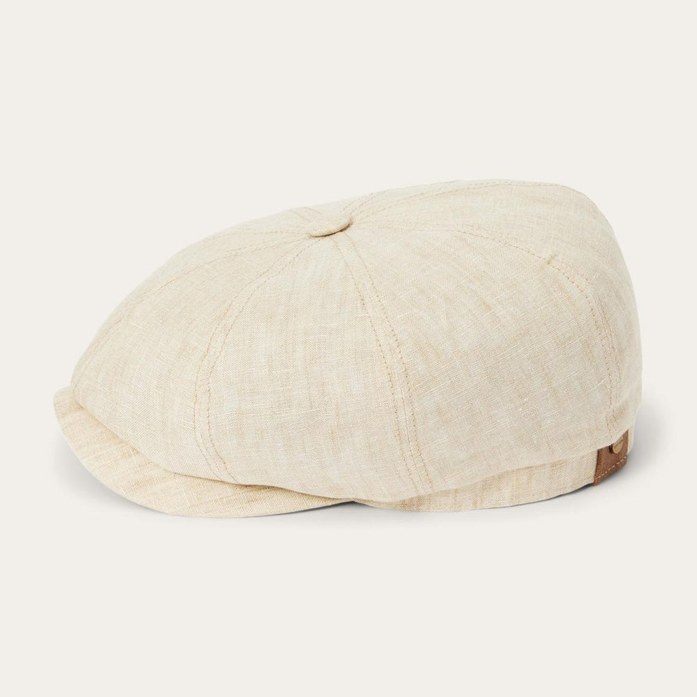 Linen Hatteras Newsboy Beige | Men/Women Stetson Caps &amp; Truckers