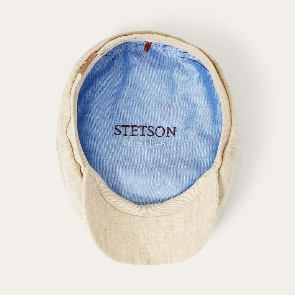 Linen Hatteras Newsboy Beige | Men/Women Stetson Caps &amp; Truckers