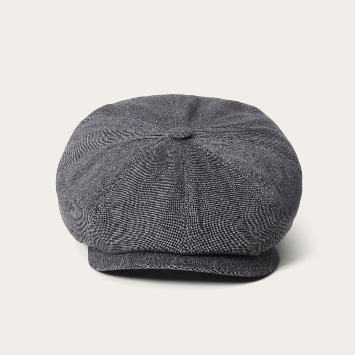 Linen Hatteras Newsboy Grey | Men/Women Stetson Caps &amp; Truckers