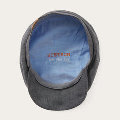 Linen Hatteras Newsboy Grey | Men/Women Stetson Caps &amp; Truckers