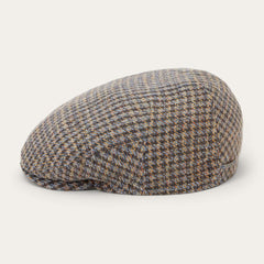 Linen/Cotton Houndstooth Driver Cap Multicolor Houndstooth | Men/Women Stetson Caps &amp; Truckers