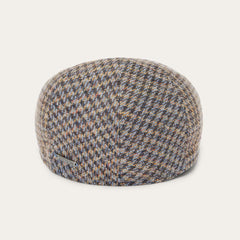 Linen/Cotton Houndstooth Driver Cap Multicolor Houndstooth | Men/Women Stetson Caps &amp; Truckers