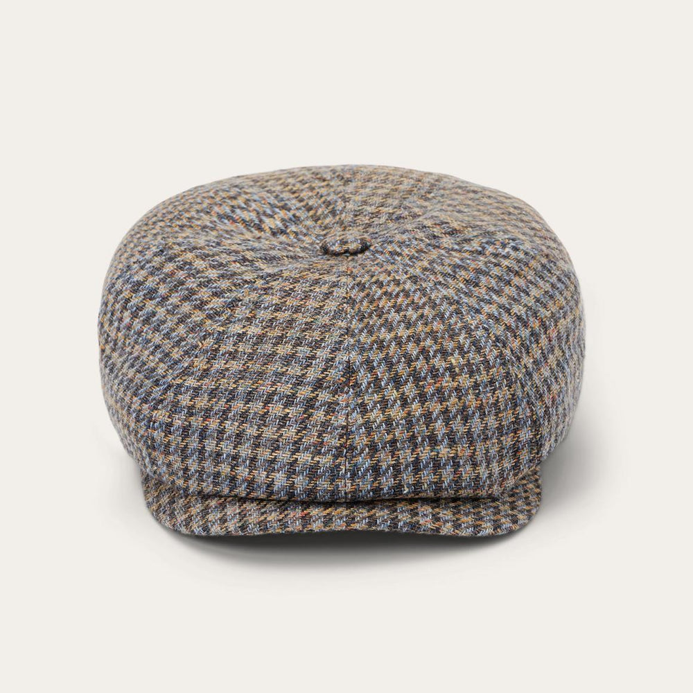 Linen/Cotton Houndstooth Hatteras Multicolor Houndstooth | Men/Women Stetson Caps &amp; Truckers