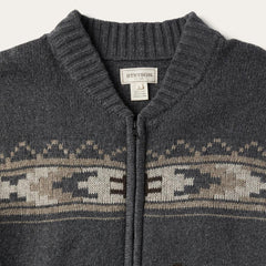 Longhorn Cardigan Grey | Men Stetson Sweaters &amp; Hoodies