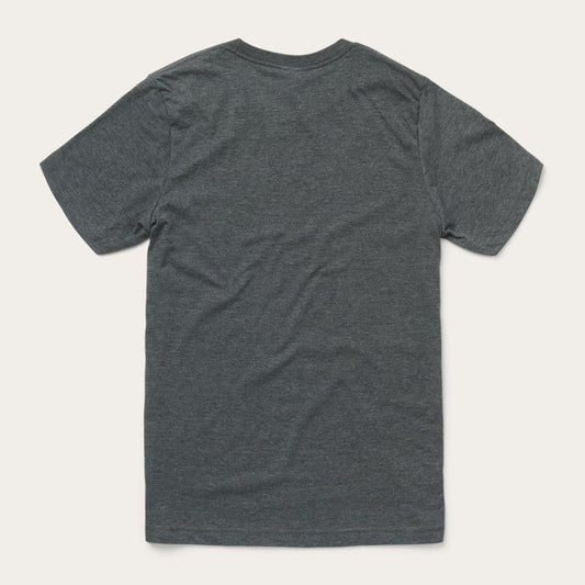 Longhorn Graphic Tee Grey | Men Stetson Tees