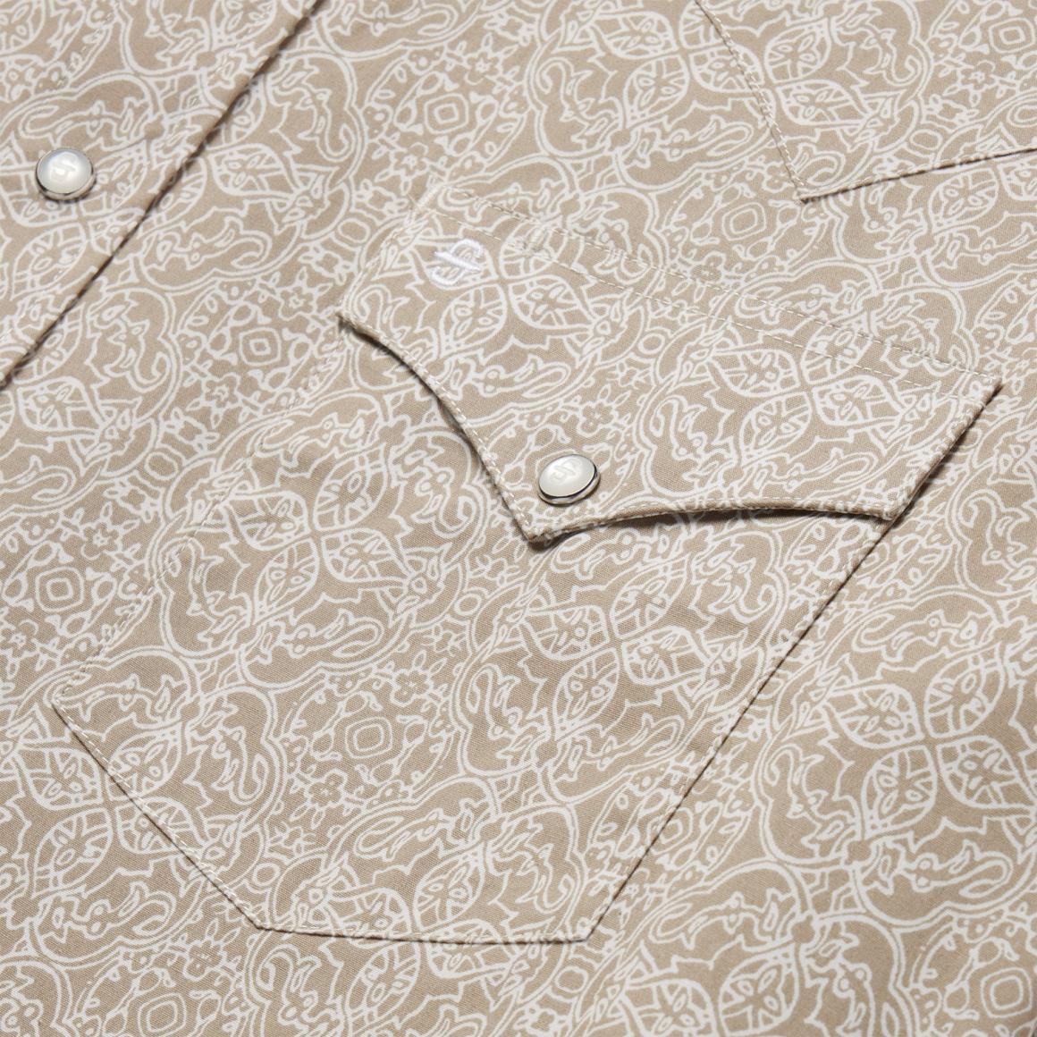 Medallion Print Western Shirt Brown | Men Stetson Western Shirts