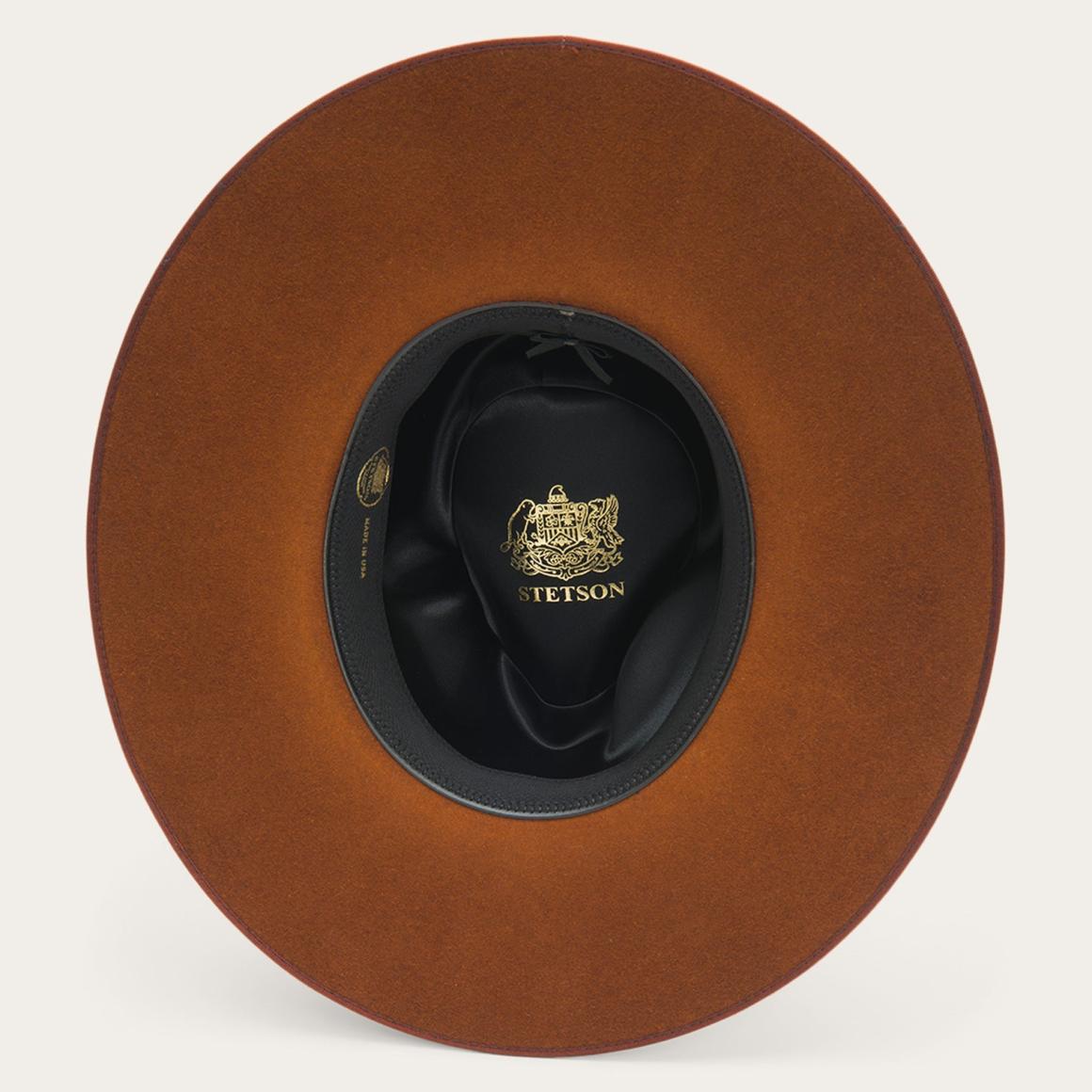 Midtown Wide Flat Brim Hat Black | Men/Women Stetson Fedora