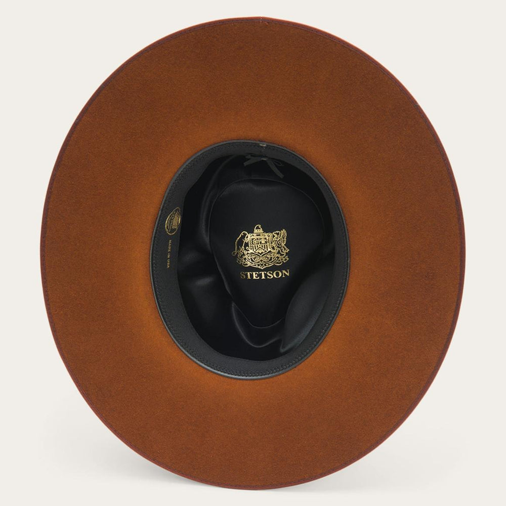 Midtown Wide Flat Brim Hat Black | Men/Women Stetson Fedora