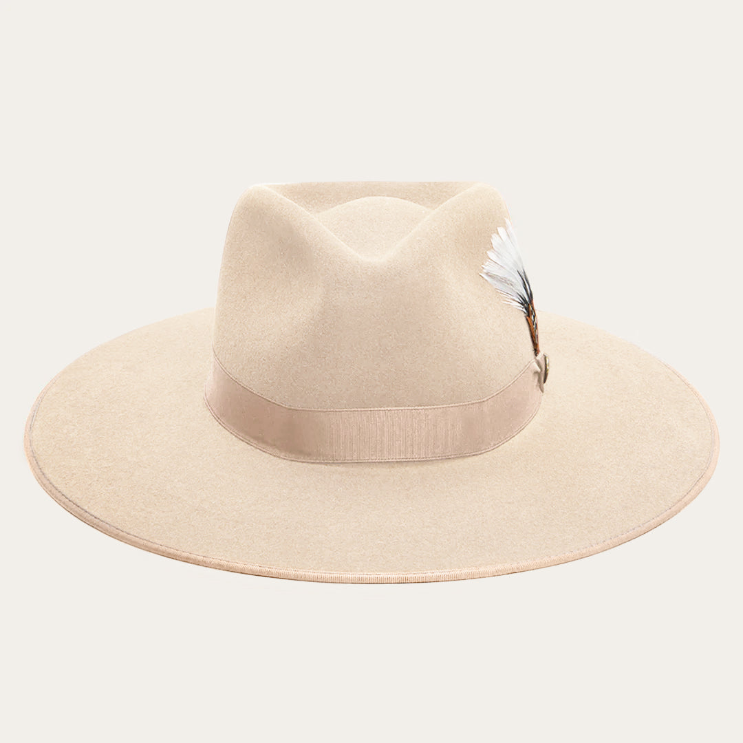 Midtown Wide Flat Brim Hat Bone | Men/Women Stetson Fedora