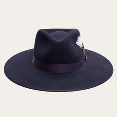 Midtown Wide Flat Brim Hat Navy | Men/Women Stetson Fedora