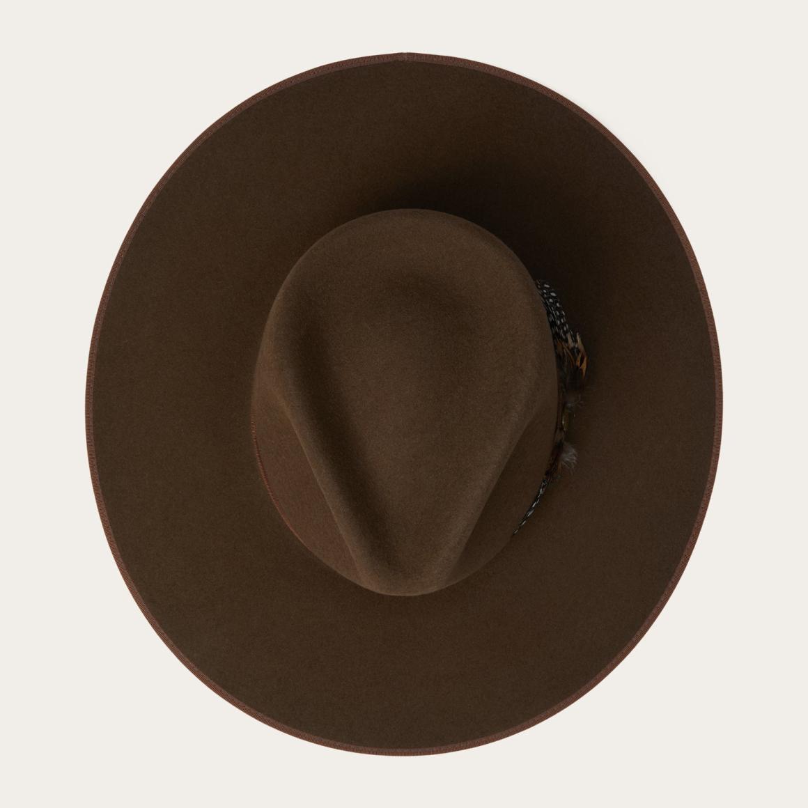 Midtown Wide Flat Brim Hat Oak | Men/Women Stetson Fedora