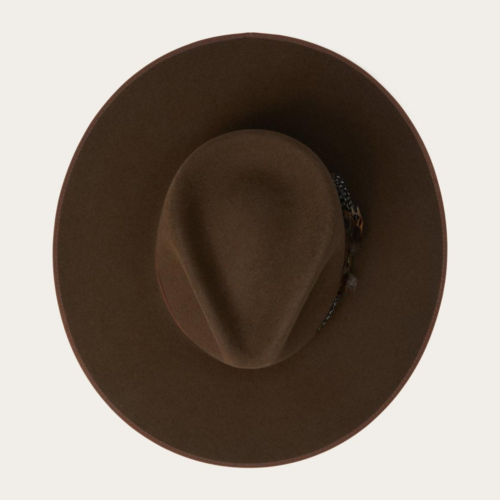 Midtown Wide Flat Brim Hat Oak | Men/Women Stetson Fedora